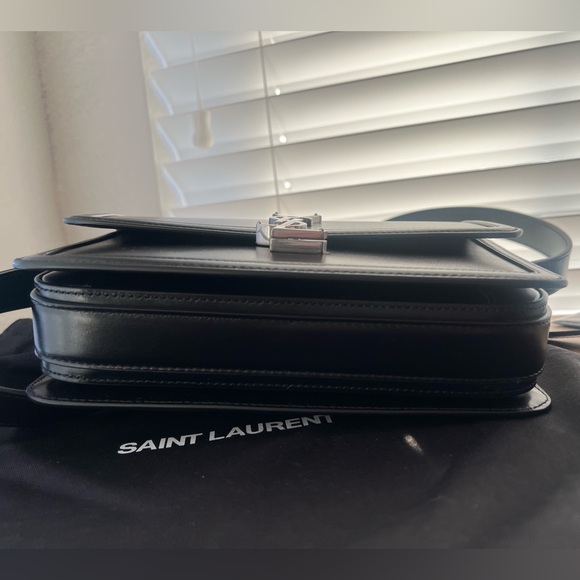 YSL SAINT LAURENT SOLFERINO MEDIUM BAG SILVER HARDWARE NEW, RARE - Picture 5 of 11